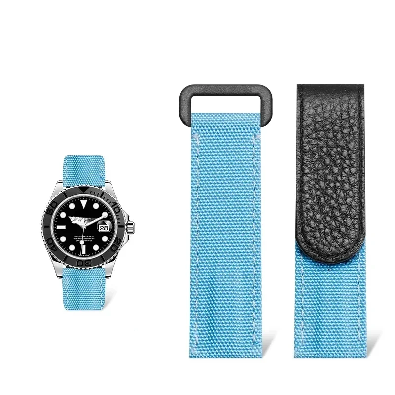 Canvas Strap Watch - 20mm 21mm Klittenband Canvas Horlogeband Mannelijke