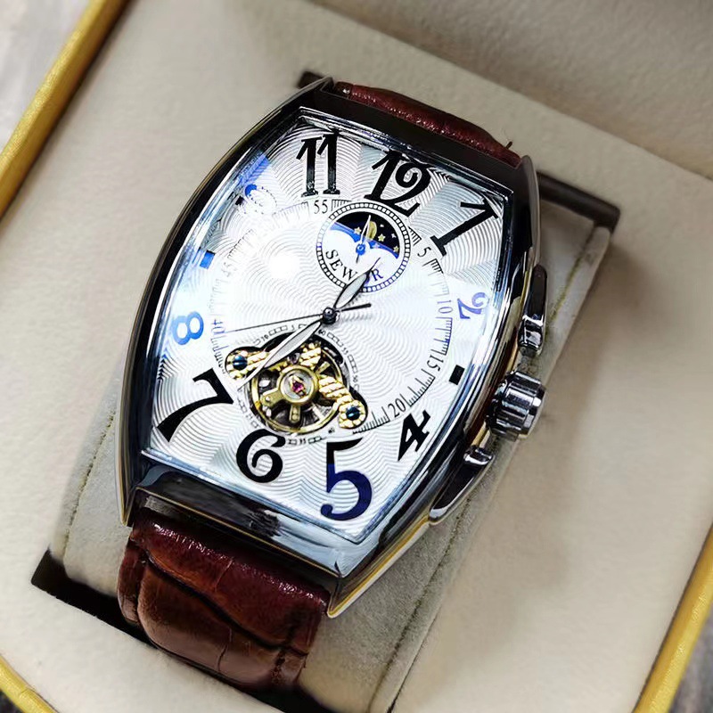 Seiko Watch Presage - Sewor Mechanische Horloge Mannen Gold Tourbillon