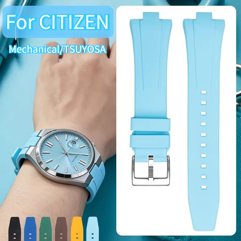 Citizen Watch Tsuyosa - Fluor rubber horlogeband mannen voor Originele