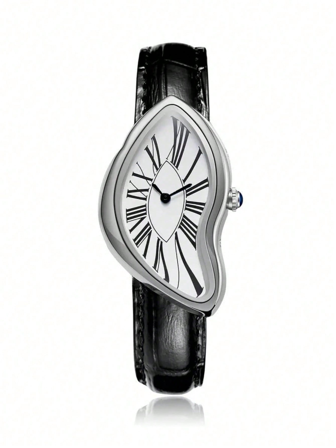 Leather Watch Band Men - Creative Melt luxe horloge voor heren