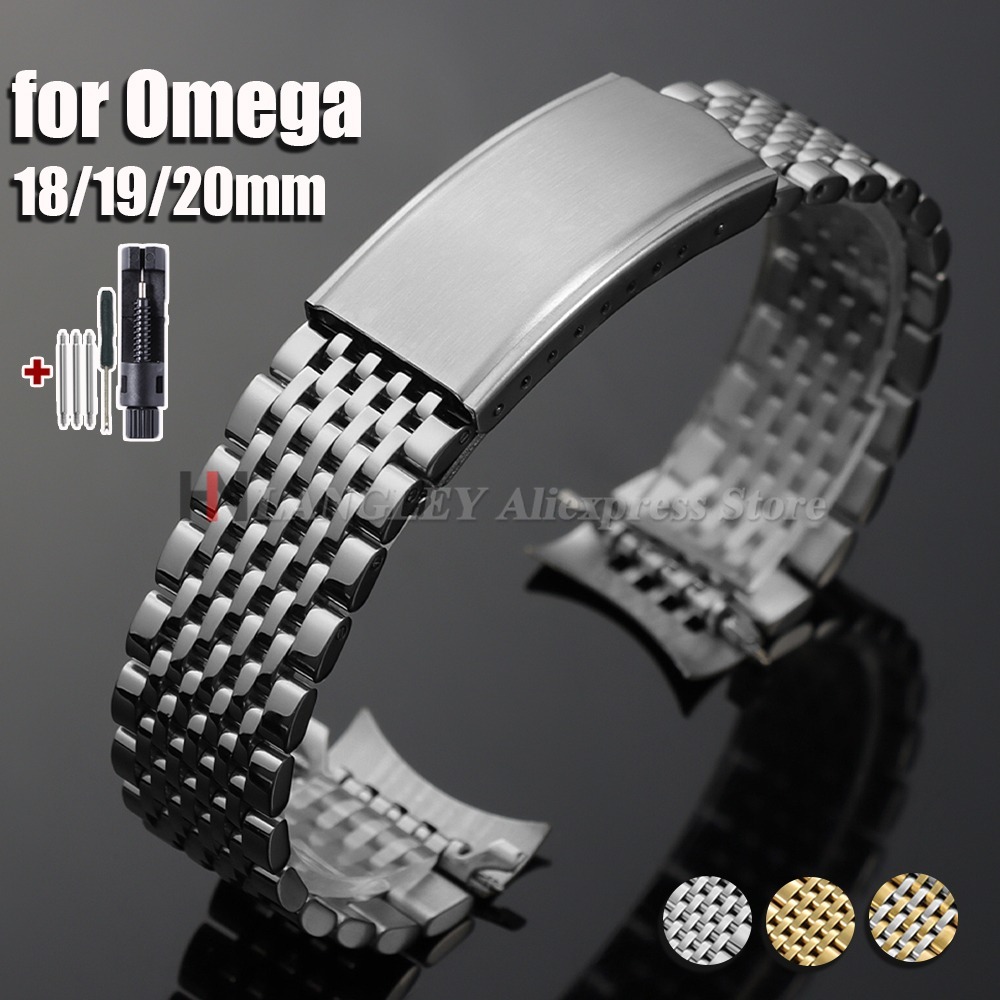 Omega Watch Speedmaster - 18mm 19mm 20mm roestvrijstalen horlogeband voor