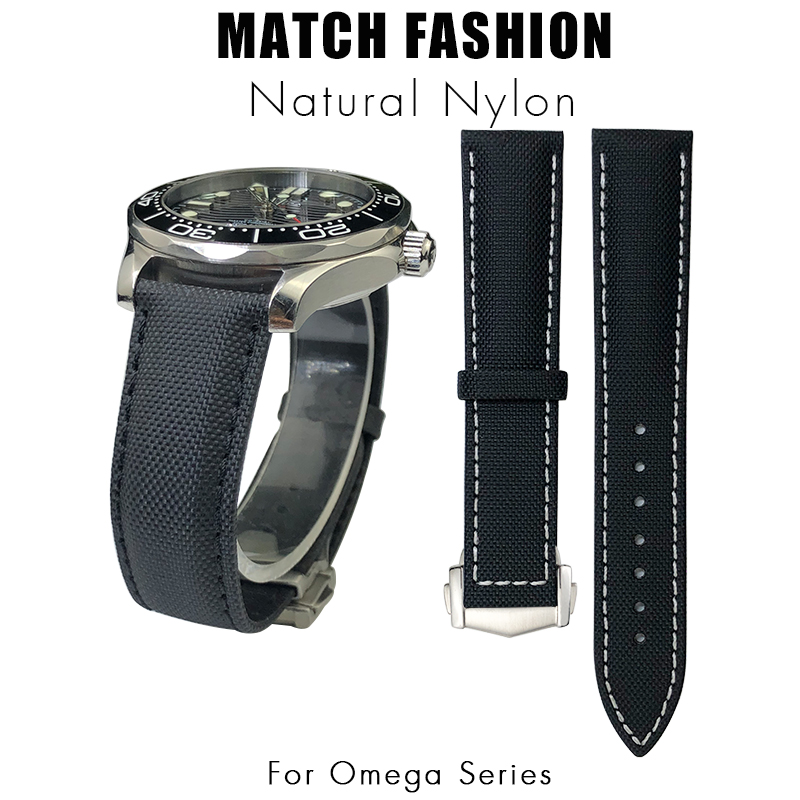 Omega Watch Seamaster - 19mm 20mm 21mm 22mm Nylon Lederen