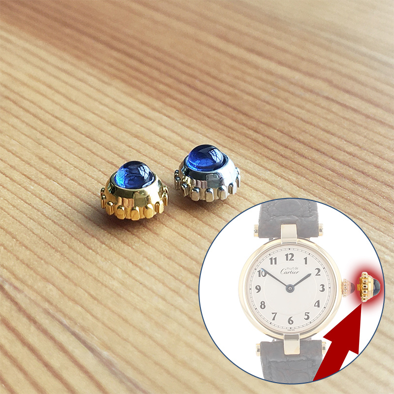 Cartier Watch Tank - Sapphire Horloge Kroon Voor Cartier Moet