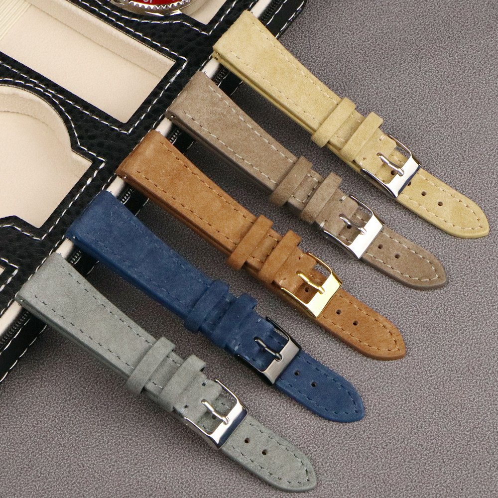 Suede Strap Watch - Premium Lederen Suède Horlogeband 18Mm 20Mm