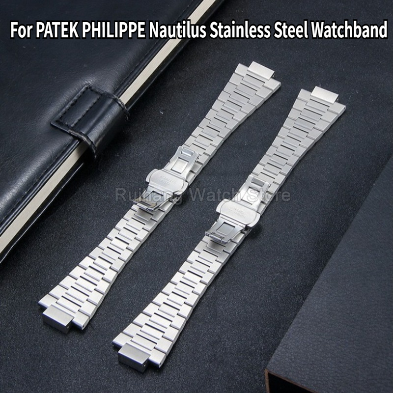 Patek Philippe Watch Nautilus - Hoge sterkte roestvrijstalen horlogeband 13x25mm voor