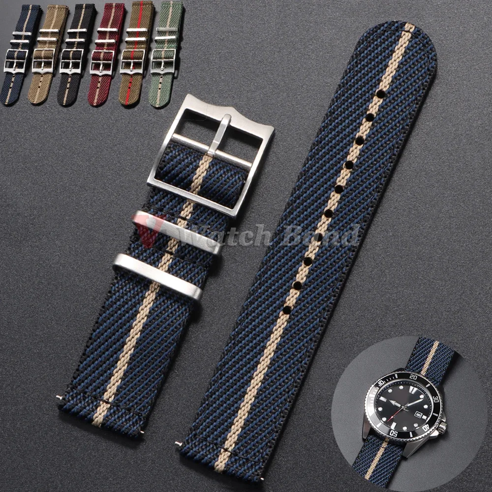 Nato Strap Nylon - 20 22 mm nylon band voor