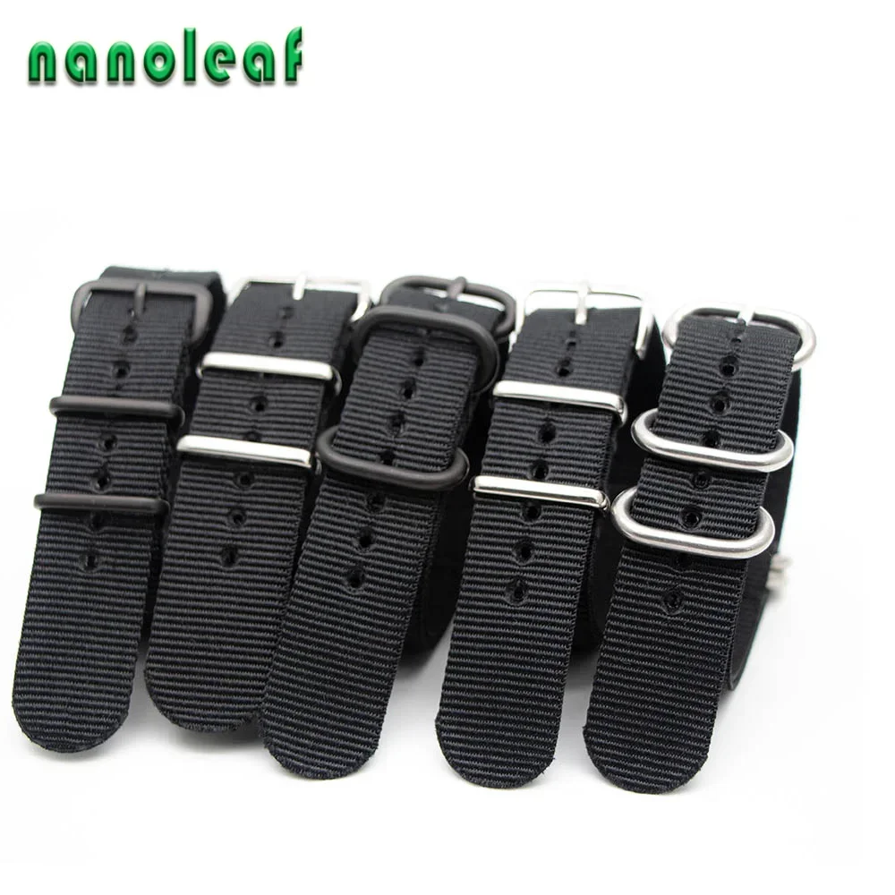 Nato Strap Nylon - Zwart Nylon Horlogeband Voor Mechanisch Horloge