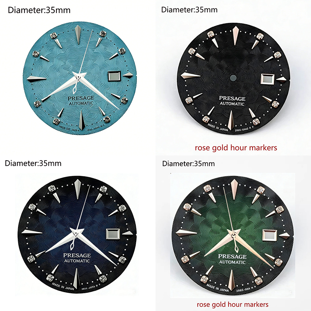 Seiko Watch Presage - 35mm S logo presage nh35 wijzerplaat