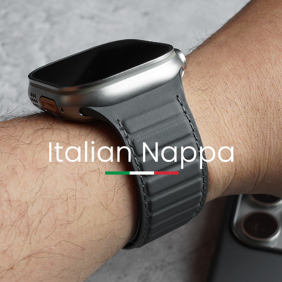 Suede Strap Watch - Magnetische Nappa echte band voor Apple