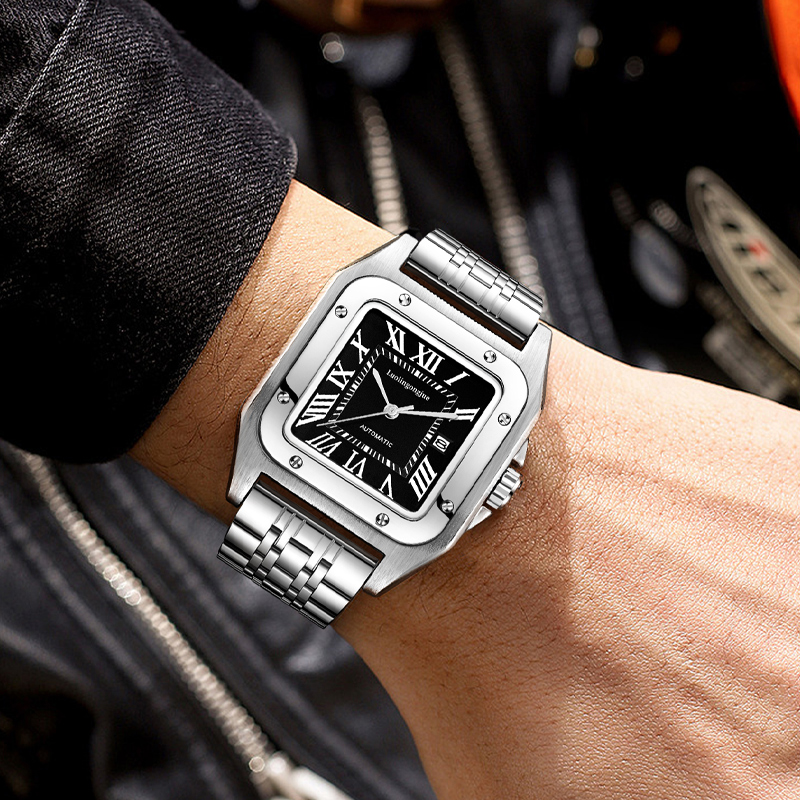 Cartier Watch Tank - Hoogwaardig luxe vierkant automatisch mechanisch horloge