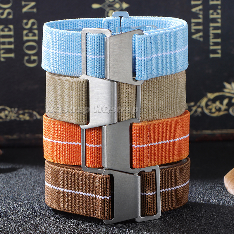 18/20/22mm elastische nylon ho - Parachute Strap Elastic recensie en prijs