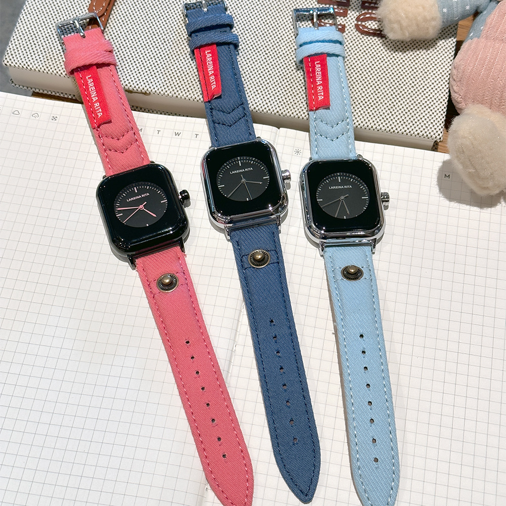 Nieuw stijlvol vierkant horlog - Canvas Strap Watch recensie en prijs