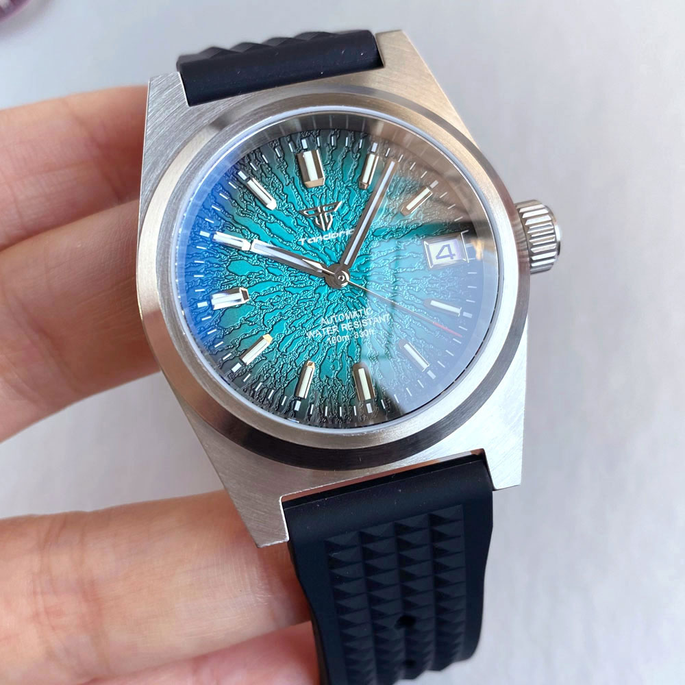 Nieuwe 38mm Mechanisch Horloge - Rubber Strap Diver recensie en prijs