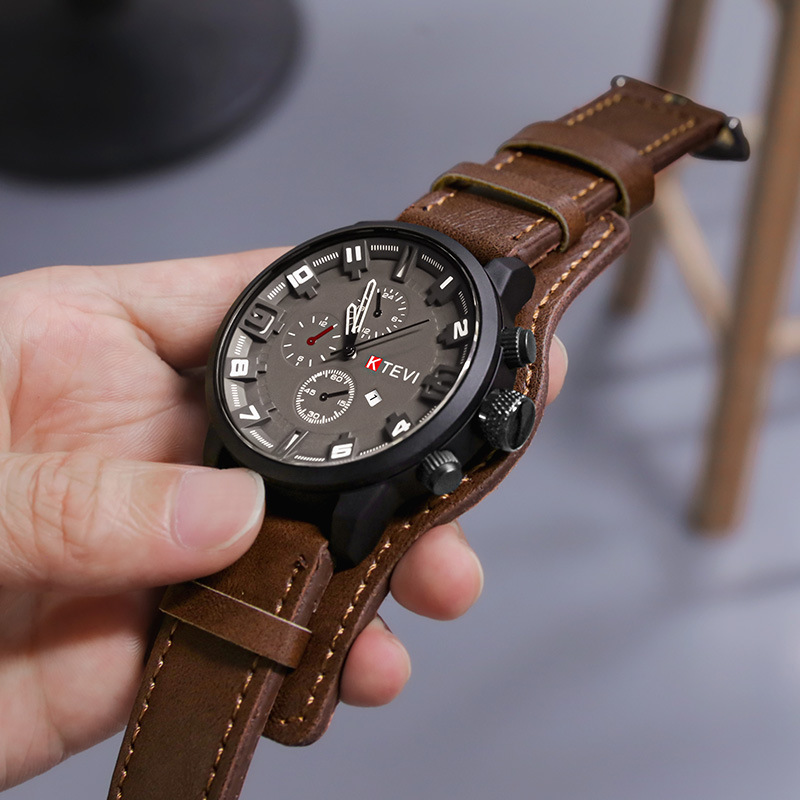 Retro herenhorloges Klassiek l - Leather Watch Band Men recensie en prijs