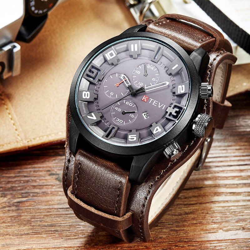 Retro herenhorloges Klassiek l - Leather Watch Band Men recensie en prijs