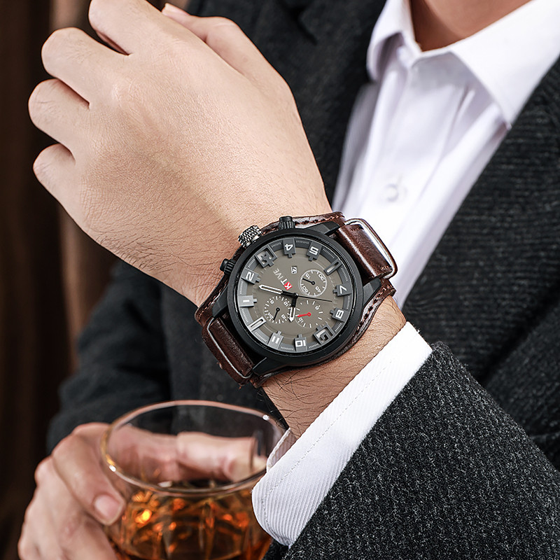 Retro herenhorloges Klassiek l - Leather Watch Band Men recensie en prijs