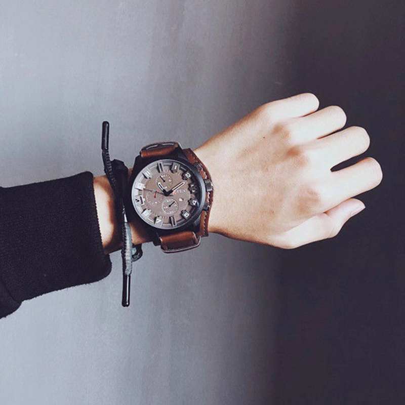 Retro herenhorloges Klassiek l - Leather Watch Band Men recensie en prijs