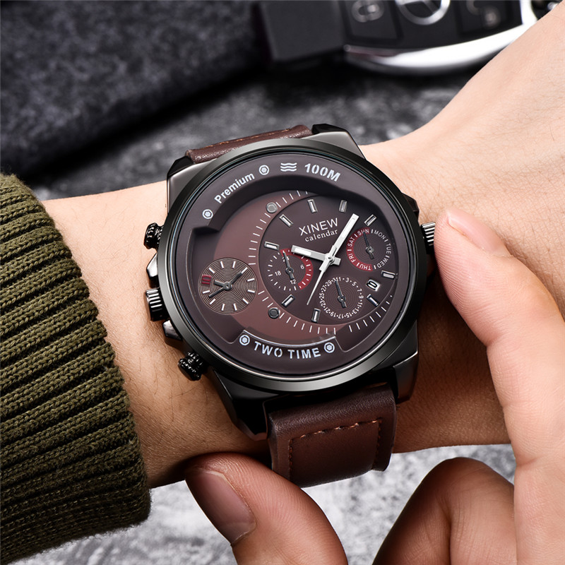 Originele XINEW Merk Mannen Ho - Leather Watch Band Men recensie en prijs