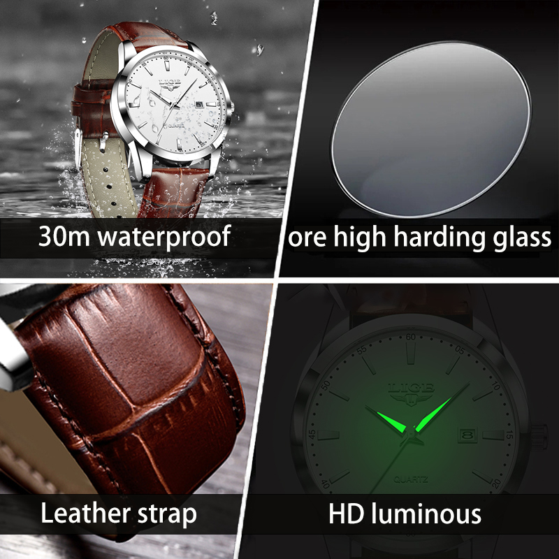 LUIK Man Horloge Mode Lederen  - Leather Watch Band Men recensie en prijs
