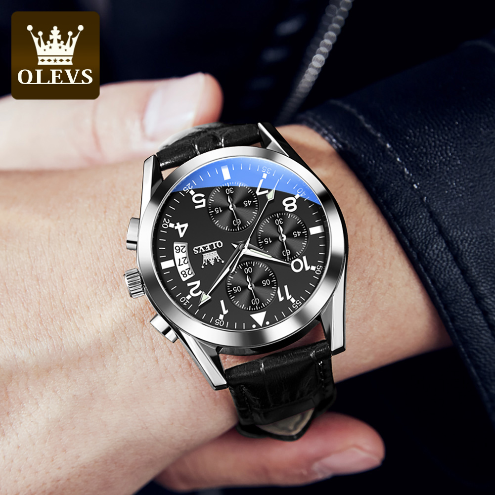 OLEVS quartz horloge voor here - Leather Watch Band Men recensie en prijs