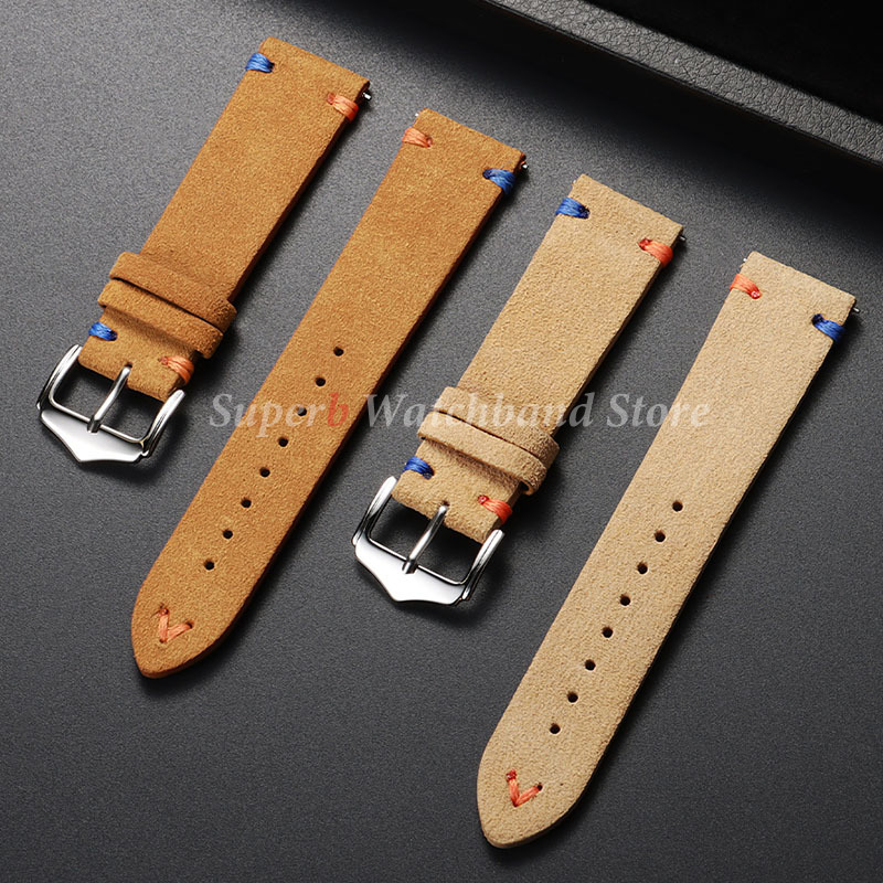 Suède lederen horlogeband 18mm - Suede Strap Watch recensie en prijs