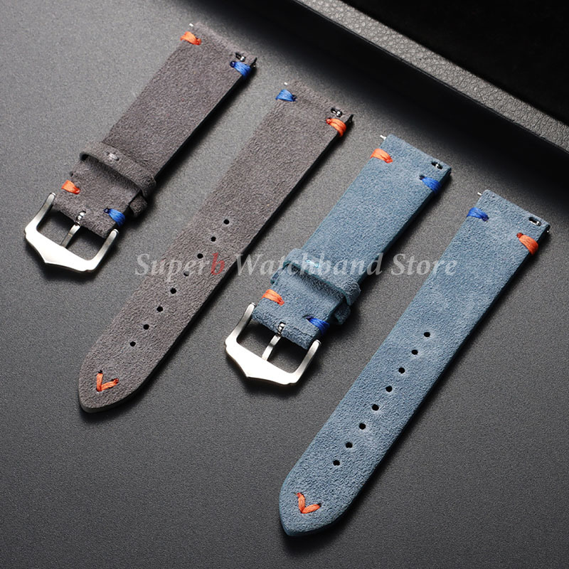 Suède lederen horlogeband 18mm - Suede Strap Watch recensie en prijs