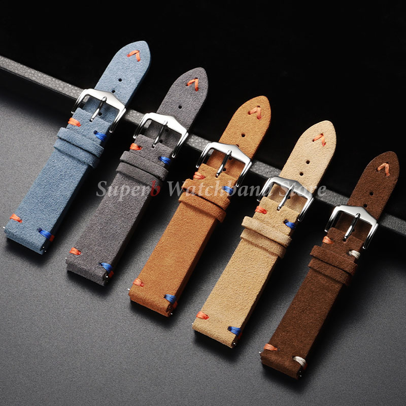 Suède lederen horlogeband 18mm - Suede Strap Watch recensie en prijs