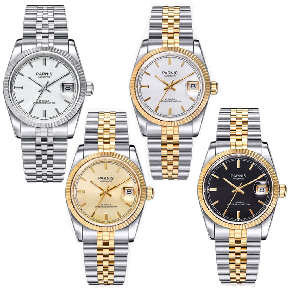 Parnis 36mm automatisch herenh - Rolex Watch Datejust recensie en prijs