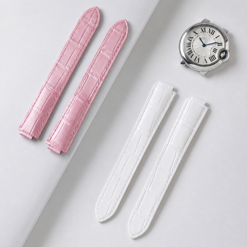 Lederen Horlogeband Dubbele Co - Cartier Watch Ballon Bleu recensie en prijs
