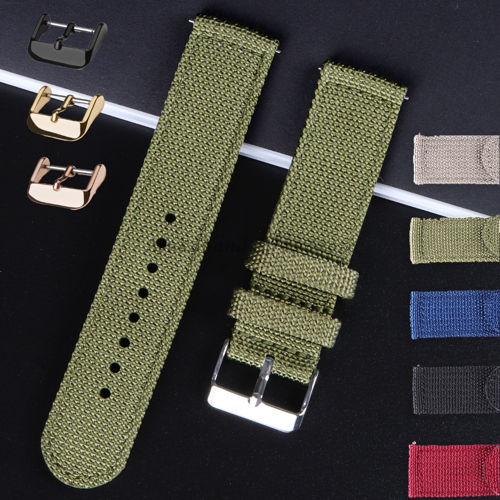 18 20 22 24 mm nylon canvas ba - Nato Strap Nylon recensie en prijs