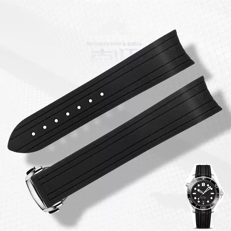 20mm Gebogen Einde Rubber Sili - Omega Watch Seamaster recensie en prijs