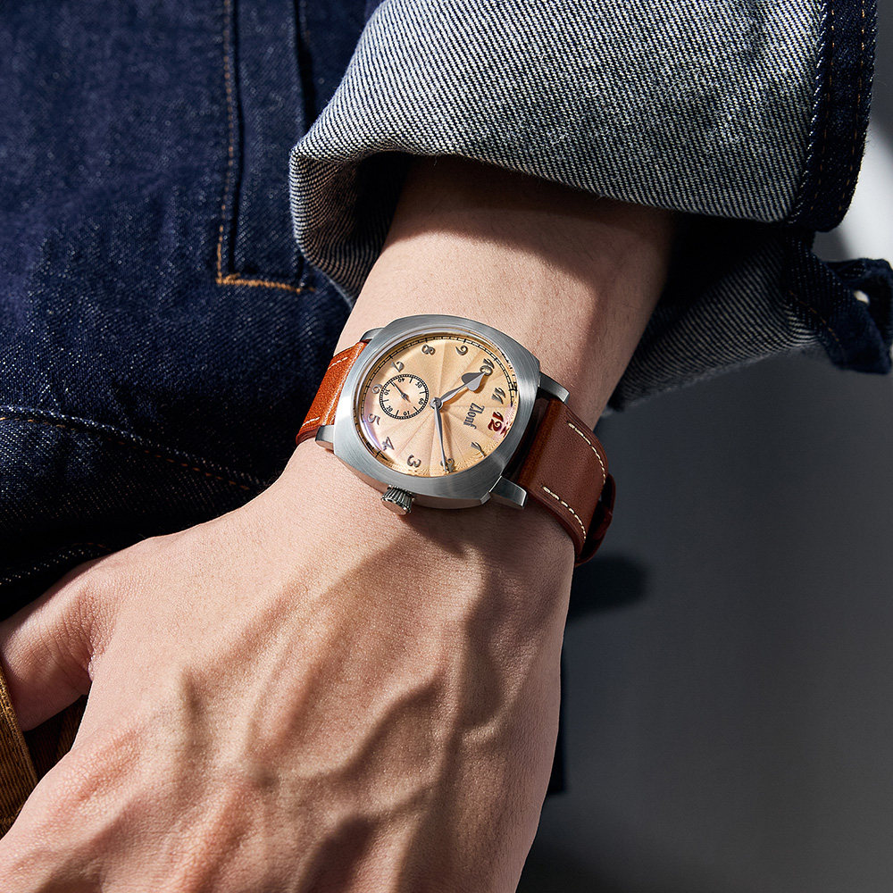 Vintage herenhorloge, zalmkleu - Tropic Strap Vintage recensie en prijs