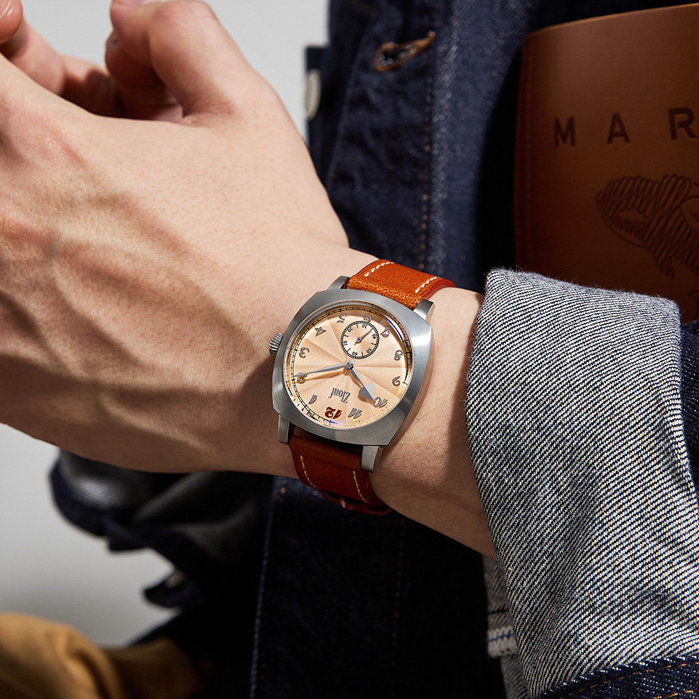 Vintage herenhorloge, zalmkleu - Tropic Strap Vintage recensie en prijs