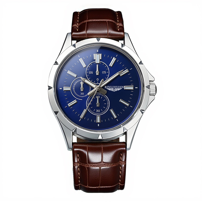 Heren chronograaf quartzhorlog - Leather Watch Band Men recensie en prijs