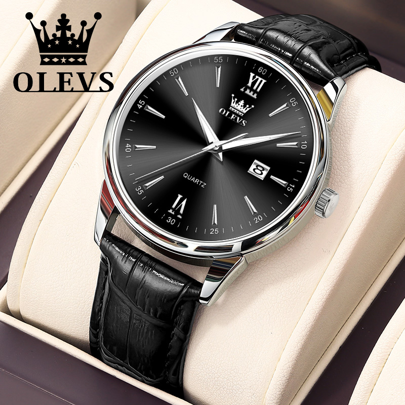 Olevs Quartz Herenhorloge Modi - Leather Watch Band Men recensie en prijs