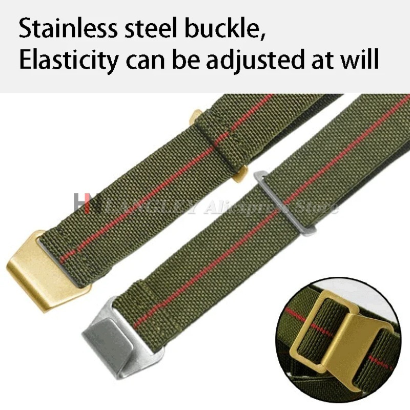 Elastische Nylon Horlogeband v - Parachute Strap Elastic recensie en prijs
