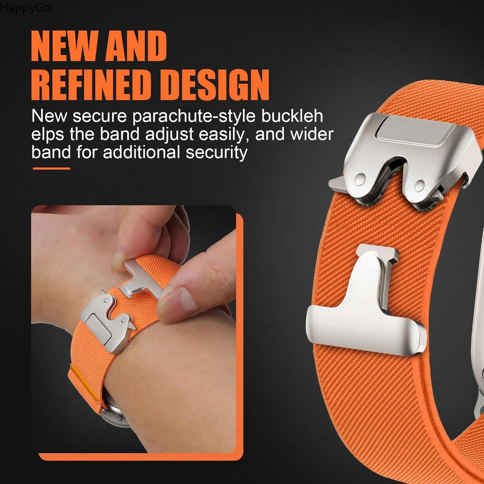 Brede rekbare nylon polsband m - Parachute Strap Elastic recensie en prijs