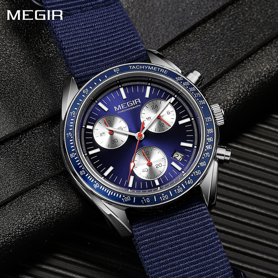 MEGIR Chronograaf Canvas Band  - Canvas Strap Watch recensie en prijs