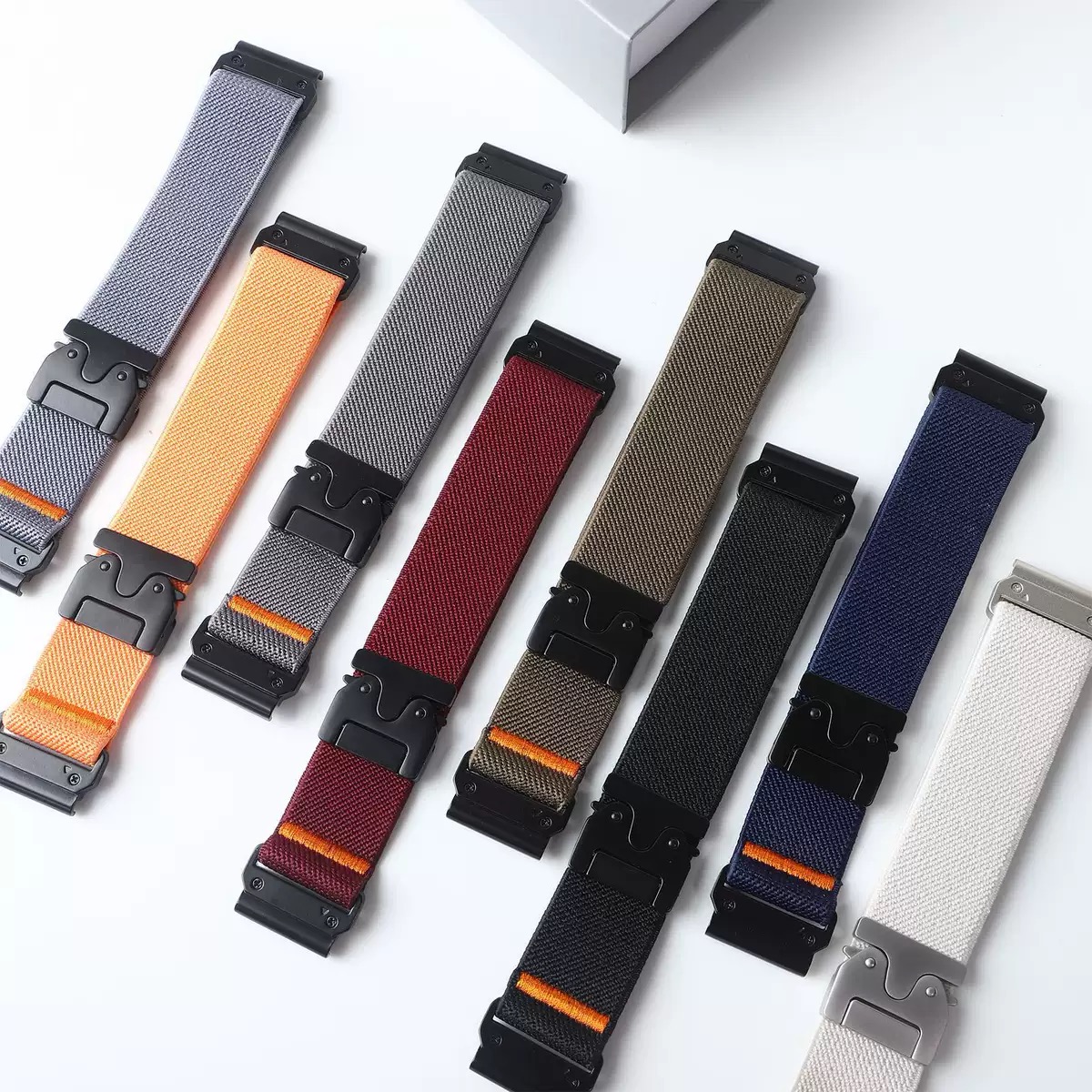 26 22mm Nylon Elastische Band  - Parachute Strap Elastic recensie en prijs