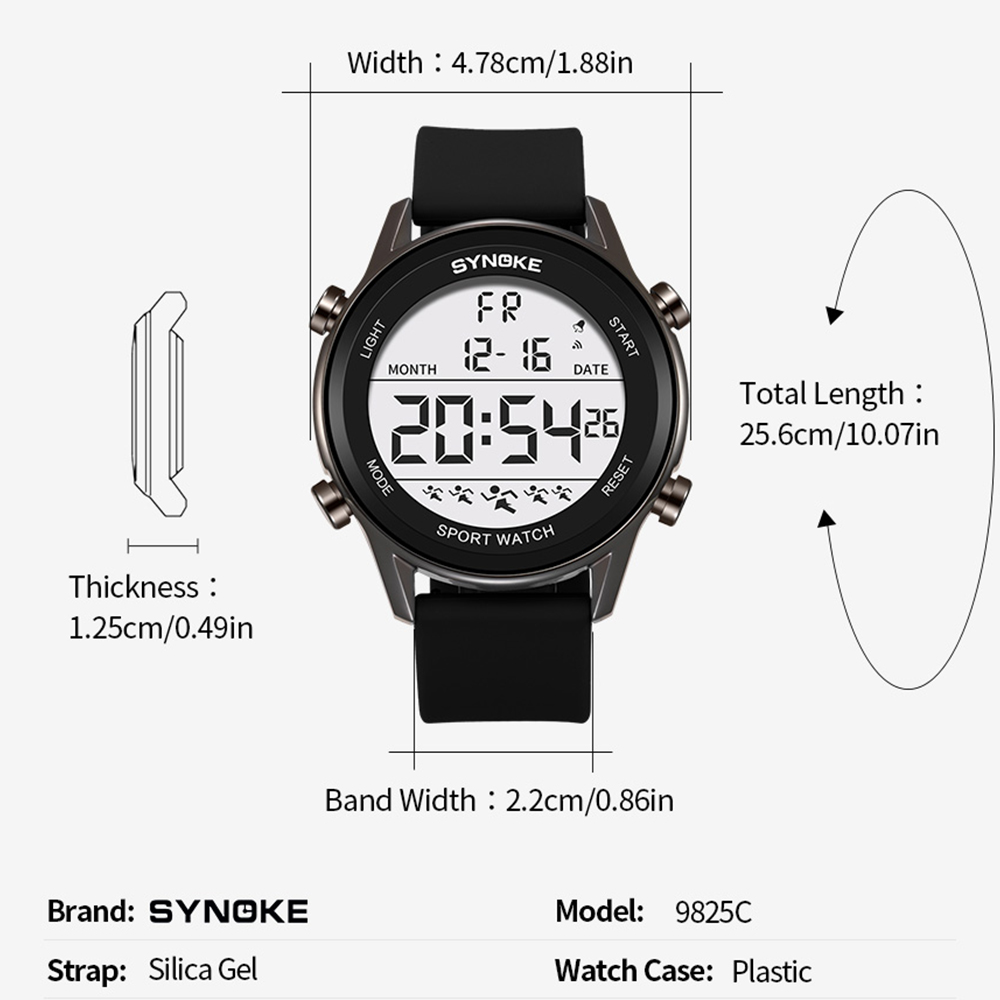 Digitale Horloges Voor Mannen  - Rubber Strap Diver recensie en prijs