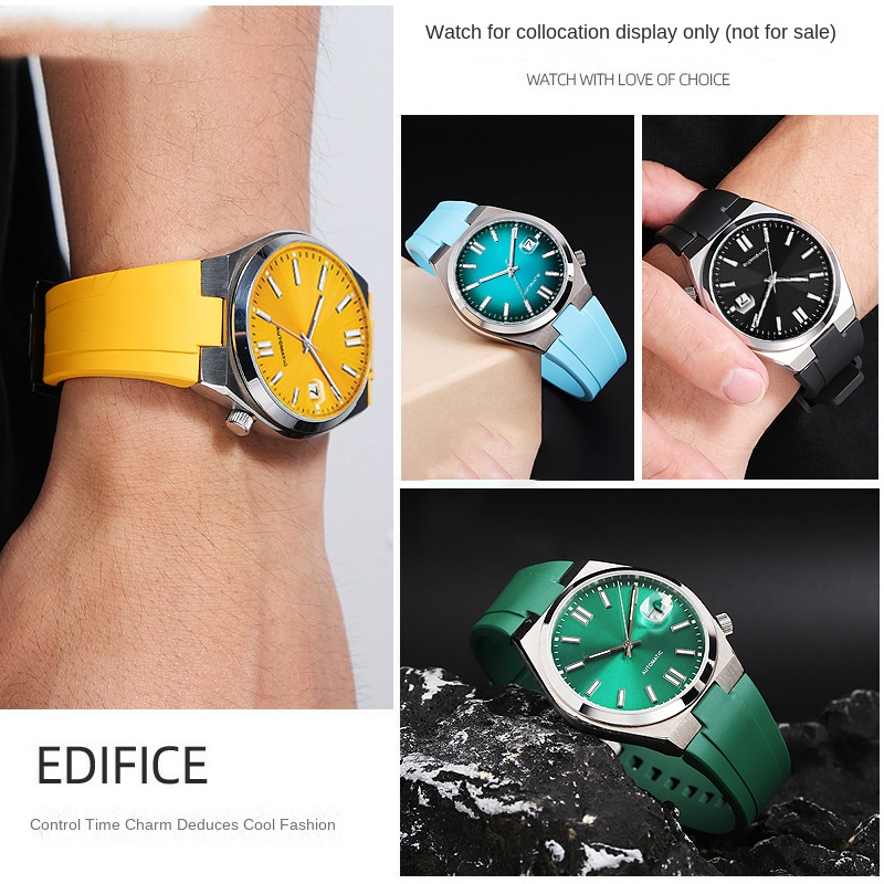 Fluor rubber Horlogeband Voor  - Citizen Watch Tsuyosa recensie en prijs
