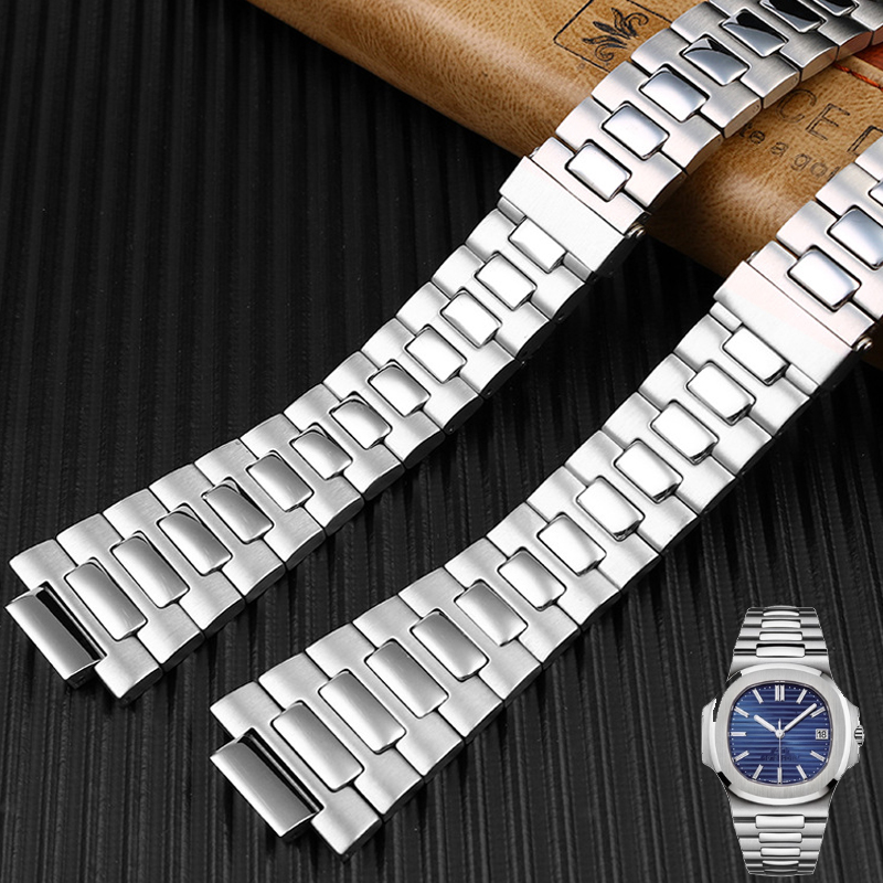 Convexe zilveren roestvrijstal - Patek Philippe Watch Nautilus recensie en prijs
