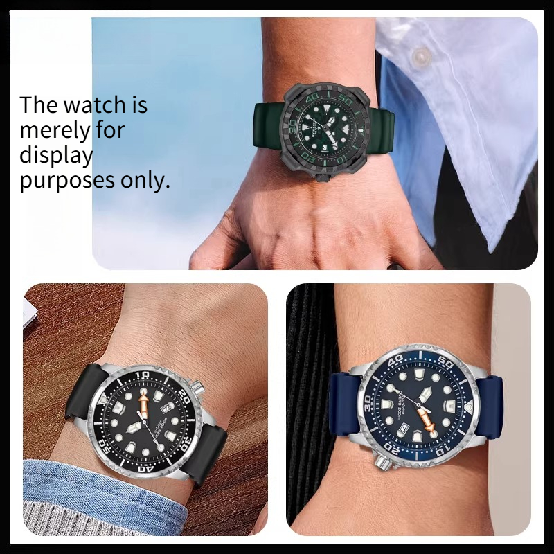 Siliconen horlogeband met boll - Citizen Watch Promaster recensie en prijs