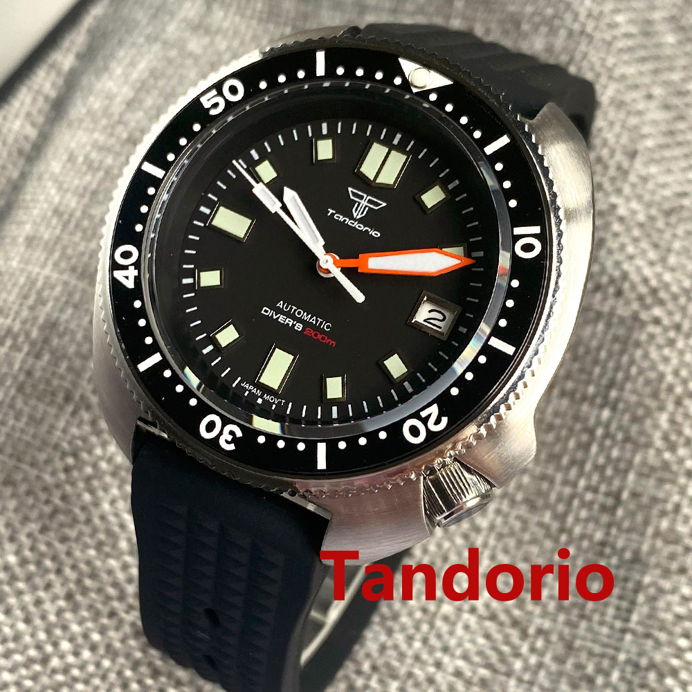 Tandorio 44mm Japan NH35/PT500 - Rubber Strap Diver recensie en prijs