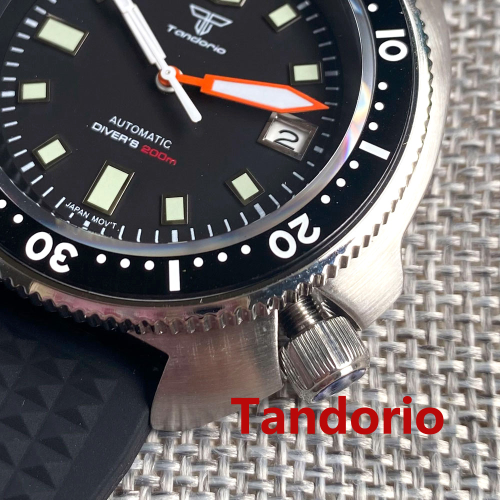 Tandorio 44mm Japan NH35/PT500 - Rubber Strap Diver recensie en prijs